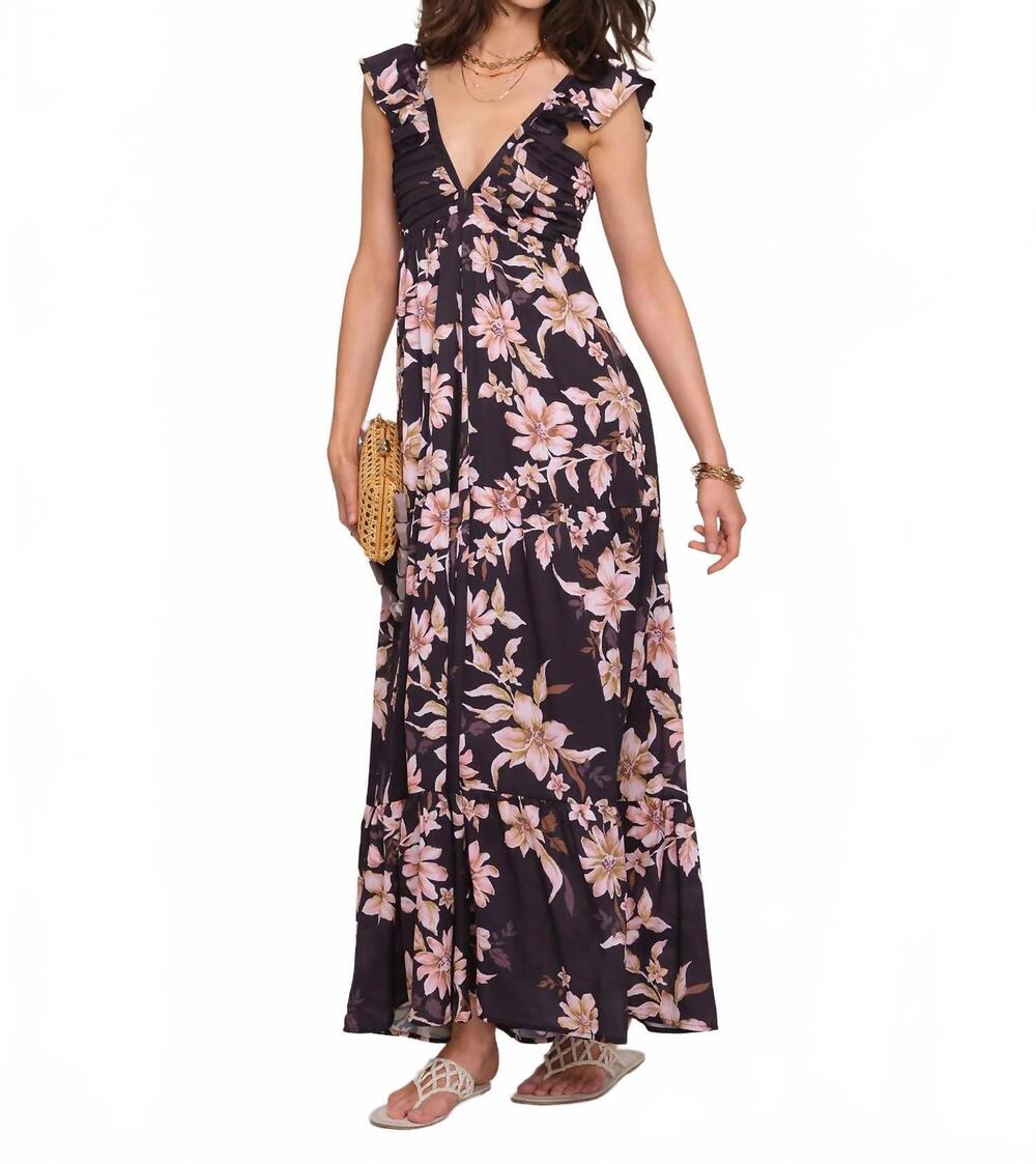 NEW HEARTLOOM libra dress in black pink floral
